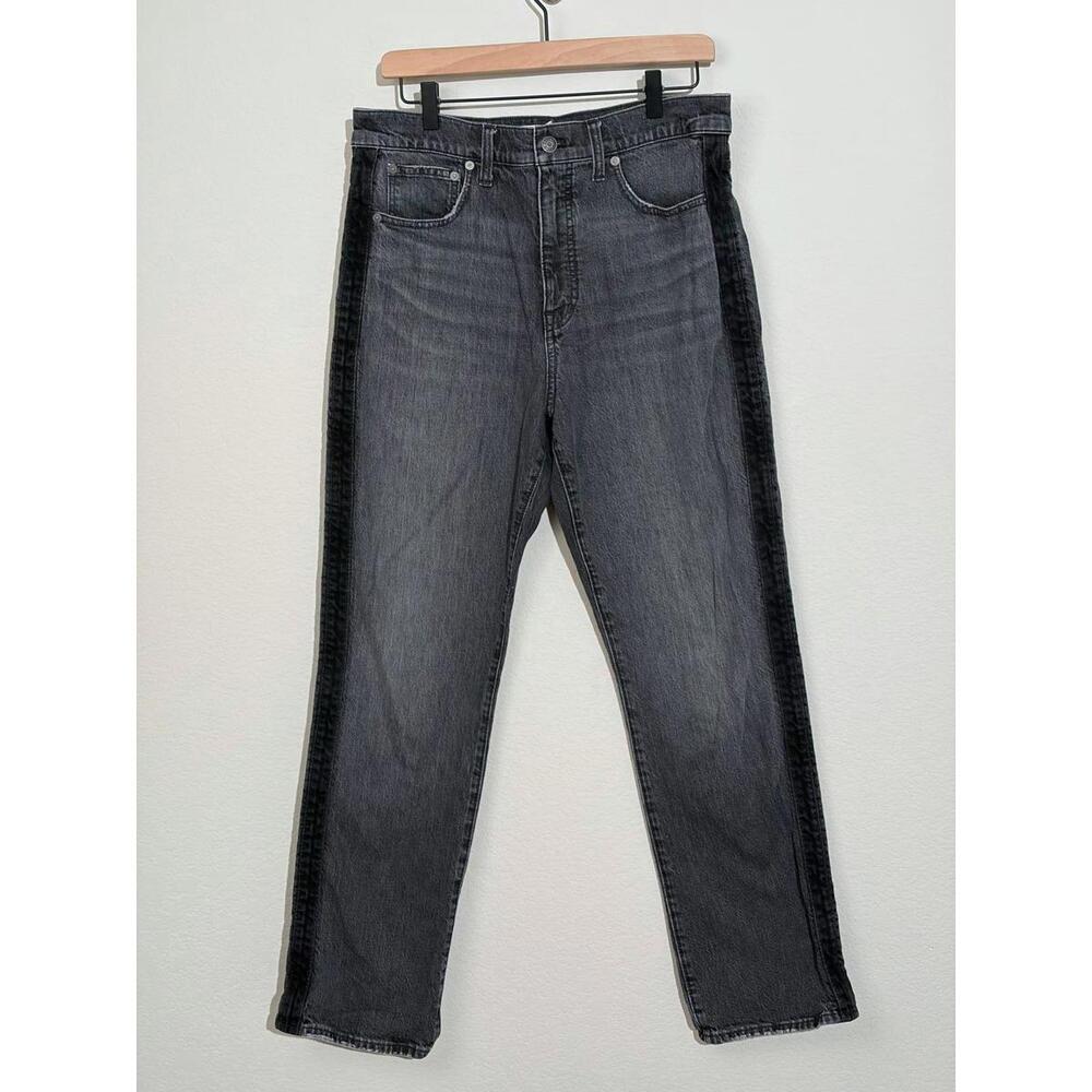 Madewell 90s Straight Leg Jeans Two-Tone Panel Denim Streetwear Y2K Size 30